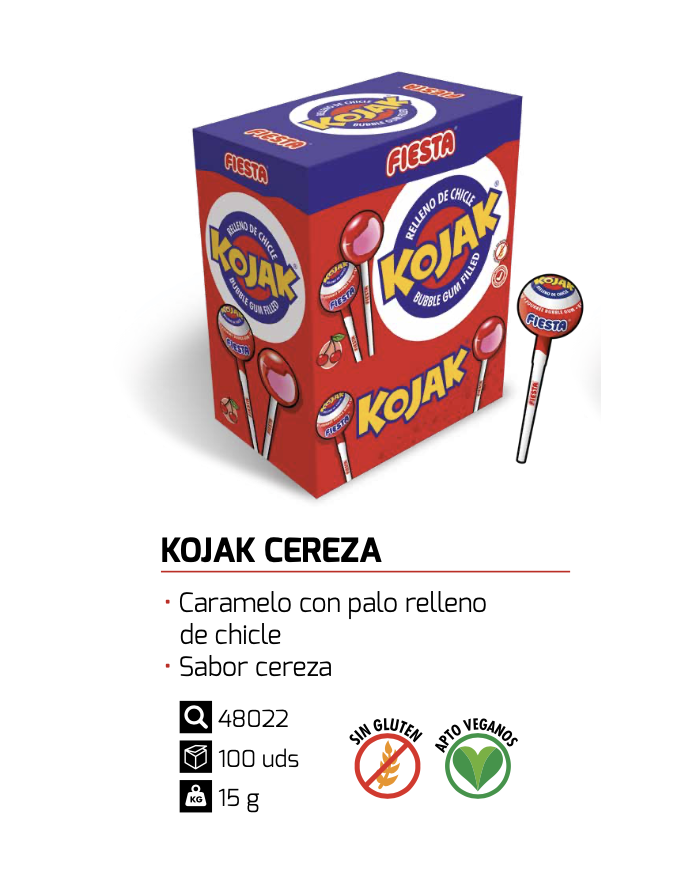 Comprar CHUPAS KOJAK CEREZA Online